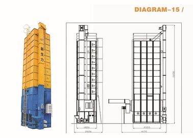 15T Batch Type Corn Dryer Machine , Easy Operated Mechanical Grain Dryer