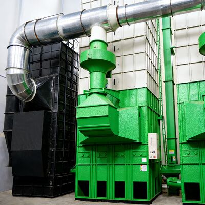 200 Tonnen indirekte Heizungs-Reis-Hülse-Ofen-Trockner computergesteuertes Steuer-