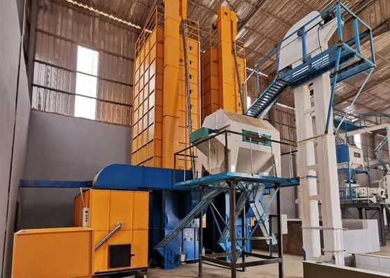 Verschmutzungsbeweis Withou-Paste 9.95kw 12000kg rohe Paddy Dryer Batch Type